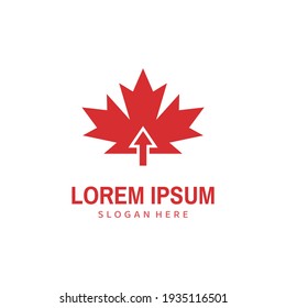 Maple Leaf House Logo Icon Design Stock Vector (Royalty Free) 1470063458