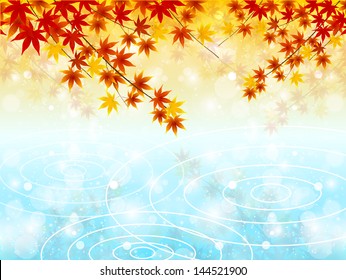 Maple autumn background