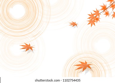 Maple autumn Japanese paper background