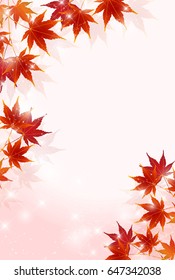 Maple autumn landscape background