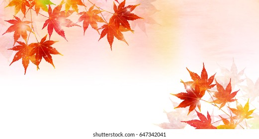 Maple autumn landscape background