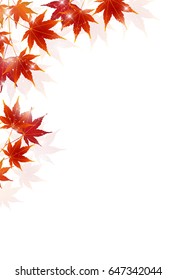 Maple autumn landscape background