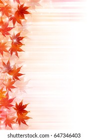Maple autumn landscape background 