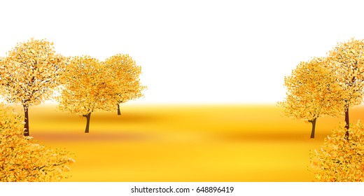 Maple autumn landscape background