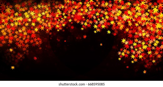 Maple autumn landscape background