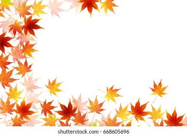 Maple autumn landscape background