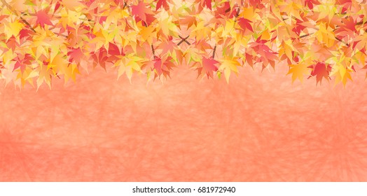 Maple autumn landscape background