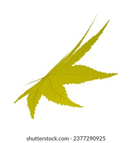Hoja de Maple otoño. Elemento para hacer diseños de temporada de otoño. Ilustración vectorial.