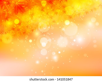Maple autumn leaves autumn background