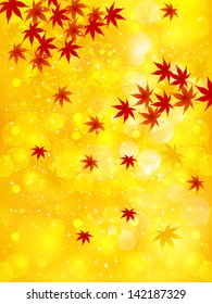 Maple autumn leaves autumn background