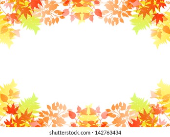 Maple autumn leaves background