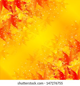 Maple autumn leaves background