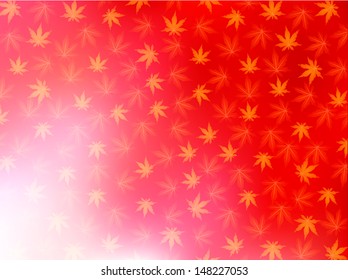 Maple autumn leaves background