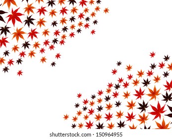 Maple autumn leaves background