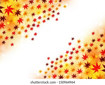 Maple autumn leaves background