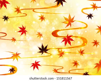 Maple autumn leaves background