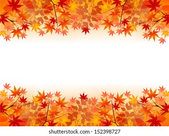 Maple autumn leaves background