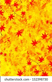 Maple autumn leaves background