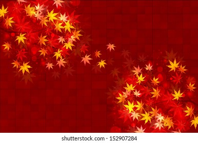 Maple autumn leaves background