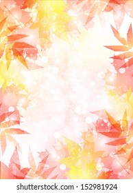 Maple autumn leaves background