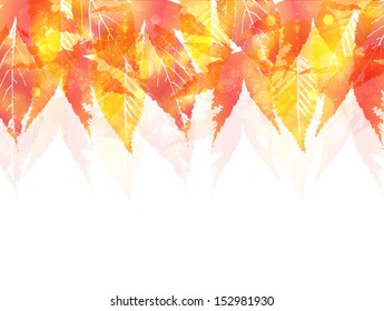 Maple autumn leaves background