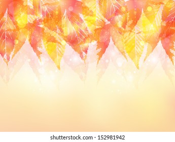 Maple autumn leaves background