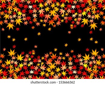 Maple autumn leaves background