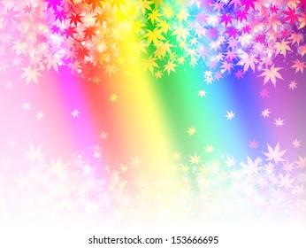 Maple autumn leaves background