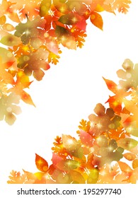 Maple autumn leaves background