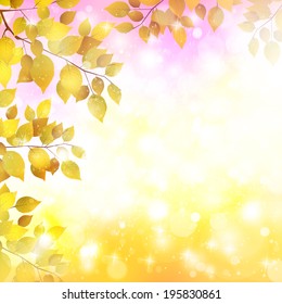  Maple autumn leaves background