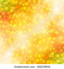 Maple autumn leaves background