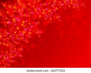 Maple autumn leaves background
