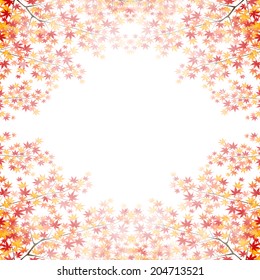 Maple autumn leaves background