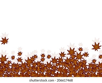  Maple autumn leaves background