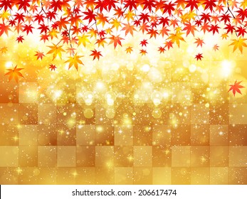  Maple autumn leaves background