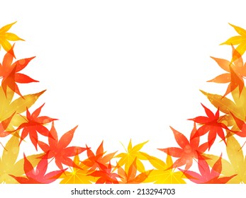 Maple autumn leaves background