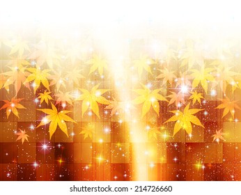 Maple autumn leaves background
