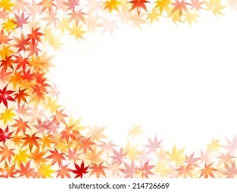 Maple autumn leaves background