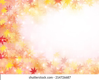 Maple autumn leaves background
