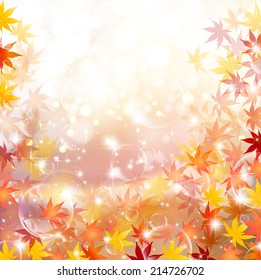 Maple autumn leaves background