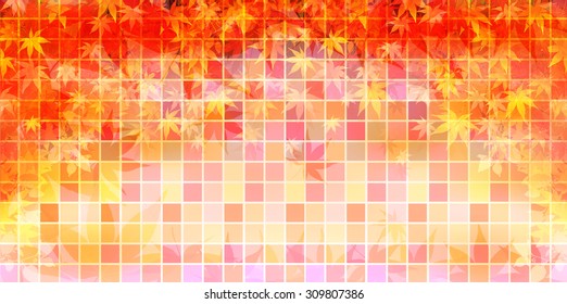 Maple autumn leaves background