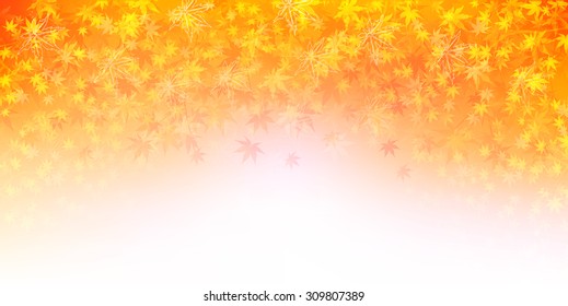 Maple autumn leaves background