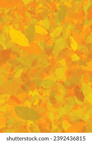 Hojas de otoño de arce en el suelo.  Deja el fondo gráfico de diseño de ilustración. Hojas de otoño en el suelo. Fondo de la temporada de otoño. Fondo vectorial para el diseño sobre un tema del otoño. Resumen Otoño.