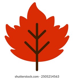 Maple Autumn vector icon illustration
