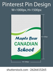Maple Bear Canadian School. Design Editable Vectoe File