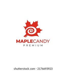 Maple Candy Logo Design, Vector And Illustration