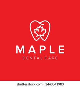 Maple Dental Care Logo Template