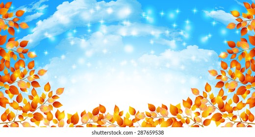 Maple foliage background