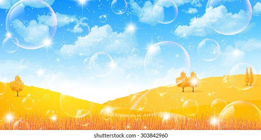 
Maple foliage background
