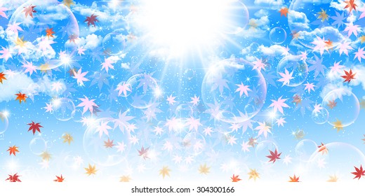 Maple foliage background